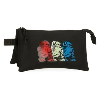 Imagen de Joumma Star Wars R2D2 Estuche Triple Negro 22x12x5 cms Poliéster 1,32L
