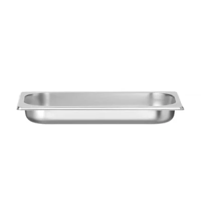 Imagen de HENDI Recipiente GN 1/3, con sólo fondo perforado, contenedor GN, apilable, bordes lisos, resistente a temperaturas de 40 300C, 1,2L, altura: 40mm, acero inoxidable 18/10