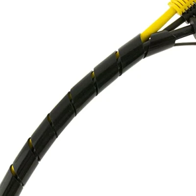 Imagen de SeKi 15545 Cinta en Espiral (4 50 mm, 5 m, Color Negro, Flexible, protección para Cables, agrupar Cables
