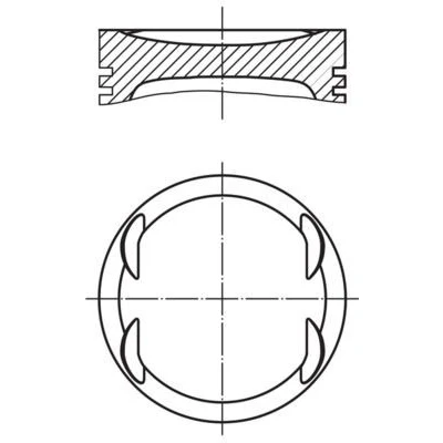 Imagen de Pistón MAHLE ORIGINAL 012 19 03