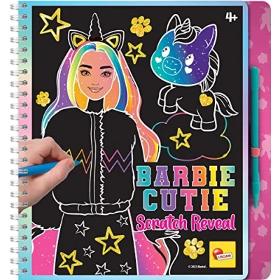 Imagen de Liscianigiochi BARBIE SKETCHBOOK CUTIE SCRATCH REVEAL, color cuaderno de bosquejo lindo rascar, medium (12433)