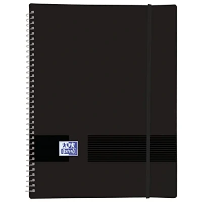 Imagen de Oxford Live &amp; Go, Carpeta de Fundas Plástico A4, 30 Transparentes, Color Negro