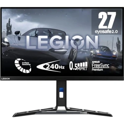 Imagen de Monitor gaming Lenovo Legion Y27f 30, 27&quot;, Full HD, 0.5 ms, 240 Hz, HDMI, Altavoces integrado, Negro