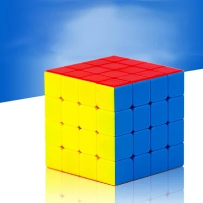 Imagen de Magic Cube sin Pegatinas, Cubo Mágico Suave Velocidad Rompecabezas 3D para Niños y Adultos (4X4)