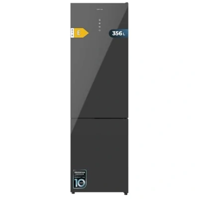 Imagen de Frigorífico Combi Cecotec Bolero CoolMarket 356 grey Glass E, Fast Cooling y Freezing, l,
