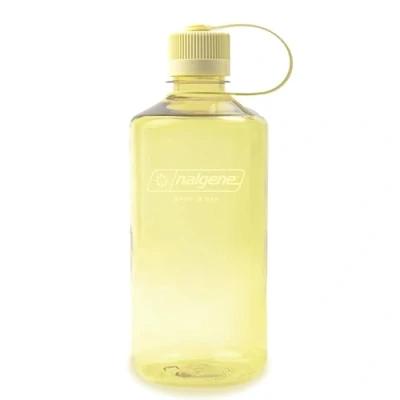Imagen de Nalgene Sustain Tritan Botella de agua sin BPA hecha con material derivado del 50% residuos plásticos, 32 onzas, boca estrecha, mantequilla