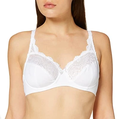Imagen de Playtex Sujetador Con aros Flower Elegance Micro Mujer x1, Blanco, 75D