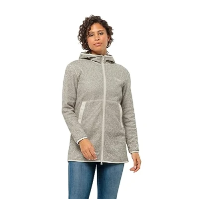 Imagen de Jack Wolfskin Tannenspur Coat W Chaqueta de Forro Polar, Algodón Blanco, S para Mujer