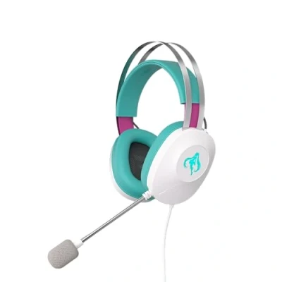 Imagen de ASUS TUF Gaming H1 Gen II Hatsune Miku Edition (USB A50 mm, Controladores Essence de 40 Sonido Envolvente Virtual 7.1, micrófono Certificado TeamSpeak, Ligero 297 g, para PC, PS5)