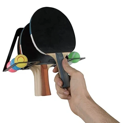 Imagen de Soporte palas ping pong / tenis de mesa (100% Acero) (Negro)