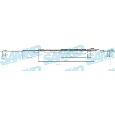 Imagen de LPR C0938B Cable de Freno Mano 1450/1810 Discos SEAT: Leon II Hatchback, Altea, Toledo 3, VOLKSWAGEN: Golf 5, Jetta 3