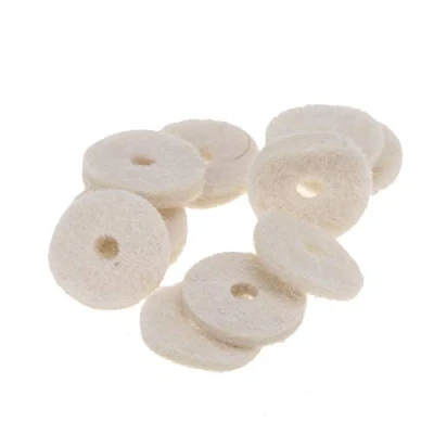Imagen de Musiclily Basic Guitarra Arandelas de Fieltro para Botones Correa, Blanco(20 Piezas)