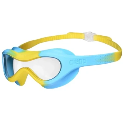 Imagen de arena Spider Kids Mask Gafas de Buceo Antiempañamiento, Natación con Lentes Grandes y Medianamente Oscuras para Cualquier Ambiente, Protección UV, Puente Nasal Autoajustable, Ajuste Ceñido