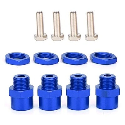 Imagen de VGEBY Adaptadores de Cubo Hexagonal para Coche RC, Adaptador conversión Rueda 12 mm a 17 Sakura D4 HSP 94123 1/10(Azul)
