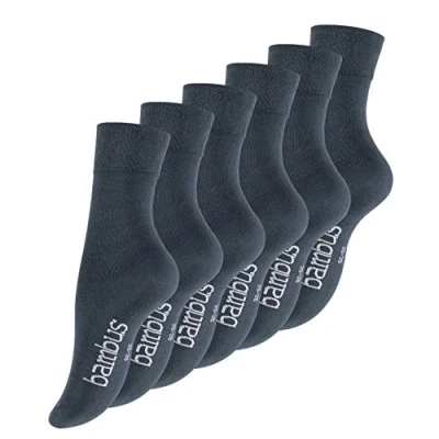 Imagen de Vincent Creation 6 9 pares de calcetines bambú, unisex, para hombre y mujer, punta remallada a mano Stargazer 35 38