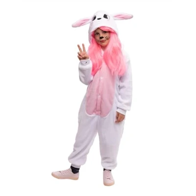Imagen de Rubies Disfraz Conejito para niñas y niños, Jumpsuit con capucha cola, Oficial Carnaval, Halloween, Cumpleaños Fiestas