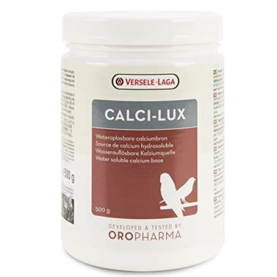 Imagen de VERSELE LAGA Oropharma Calci Lux Calcio para Aves Fortalecer el Esqueleto y la Cáscara del Huevo Formato Hidrosoluble 500g