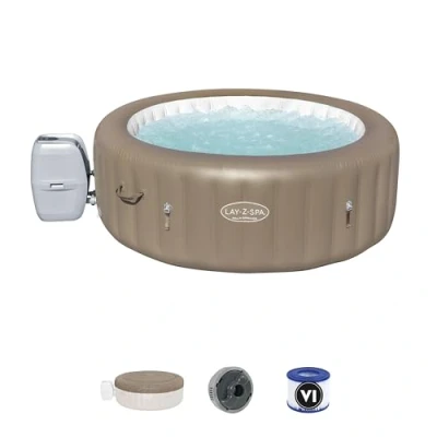 Imagen de BESTWAY Spa Hinchable Lay Z Palm Spring Para 4 6 personas Redondo 196x71 cm
