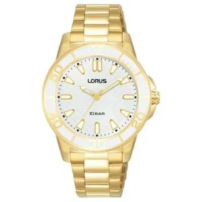 Imagen de Lorus Reloj Analógico de Cuarzo para Mujer con Pulsera Metal, Oro