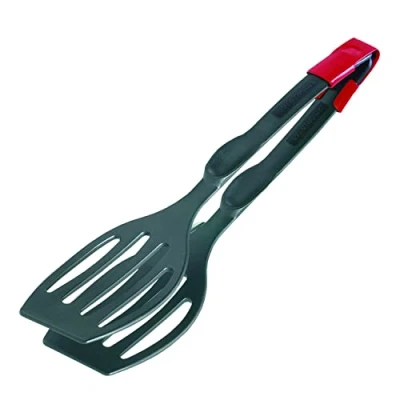 Imagen de Westmark Espátula doble/pinza para servir, resistente al calor hasta 270C, longitud: 28,9 cm, plástico, Duetto Flonal Plus, negro, 21002275