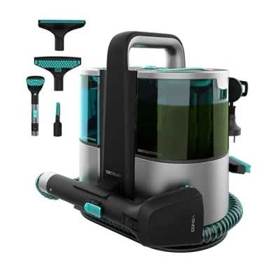 Imagen de Cecotec Limpiador Aspirador de Tapicerías y Alfombras con Cable Conga 4000 Carpet&amp;Spot Clean XL Advance. 600W, 14kPa, 2 Depósitos: Agua Limpia Sucia, Pulverizador, Accesorio Ventanas 3 Boquillas
