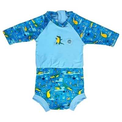 Imagen de Splash About Happy Nappy traje de sol Crocodile Swamp 6 14 meses