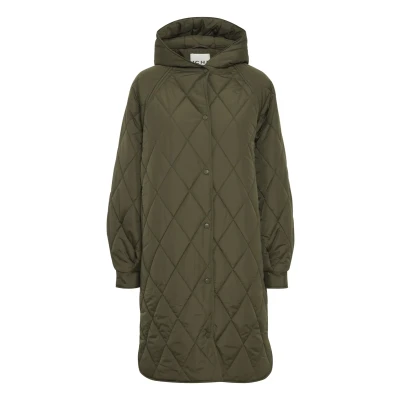 Imagen de ICHI Hansa JA Abrigo de invierno, Mujer, Talla: Large, Forest night