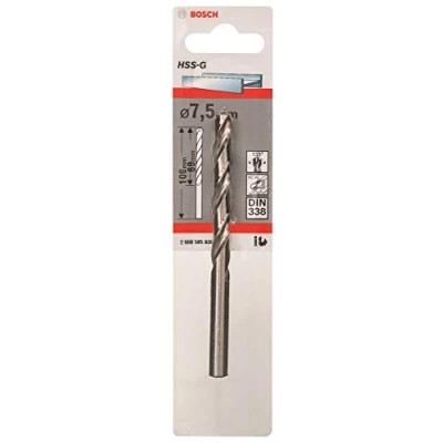 Imagen de Bosch 2 608 585 930 Broca para metal HSS G, DIN 338 (7,5 x 69 109 mm)