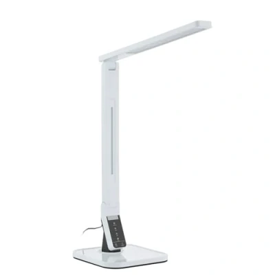 Imagen de Lindby Lámpara de mesa LED Eleni, blanca, plástico