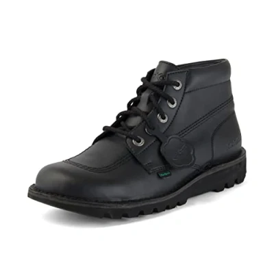 Imagen de Kickers Kick Hi Vegan Synt Au Blk, Botas Cortas al Tobillo Unisex Adulto, Black, 43 EU