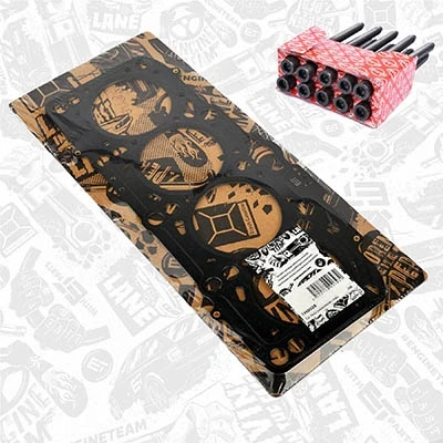 Imagen de ET ENGINETEAM TH0028BT Junta de Culata 1,65mm 80,5mm metálica multilámina con juego tornillos cabezal cilíndrico no barnizable