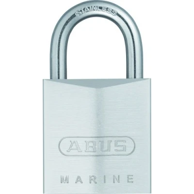 Imagen de ABUS candado Marine 75IB/30 resistente a la intemperie cuerpo del de latón con revestimiento níquel perlado nivel seguridad 5 plateado