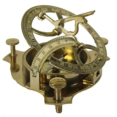 Imagen de Zap Impex ® latón Reloj de Sol Funcional Brújula 4 Pulgadas