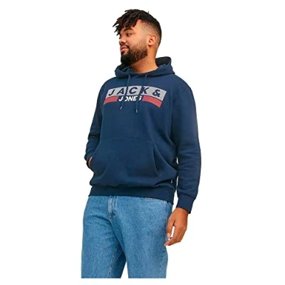 Imagen de Jack &amp; Jones Jjecorp LOGO PS Jersey con capucha Navy blazer, Hombre, Talla: 4XL, blazer