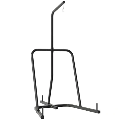 Imagen de SPORTNOW Soporte de Saco Boxeo Pie para Bolsas con Marco Acero Carga 60 kg Bolas Velocidad Entrenamiento en Gimnasio Hogar Negro
