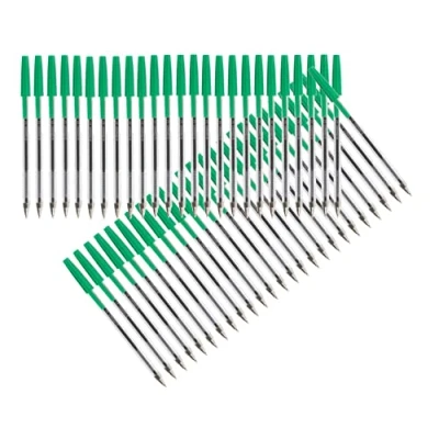 Imagen de Q Connect KF01043 Bolígrafo de punta media 0.7 mm, 50 unidades, color verde
