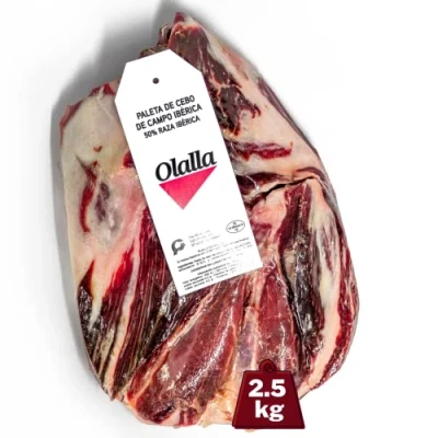 Imagen de 2.5 kg Paleta de Cebo Campo Ibérico 50% Raza Ibérica Deshuesada Jamon Iberico Elaboracion Artesanal Embutidos Ibericos