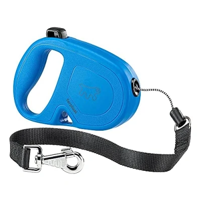Imagen de Ferplast Correa retráctil para Perros Grandes Flippy One Cord L, Cuerda Extensible 5 m, máx 35 kg, Azul