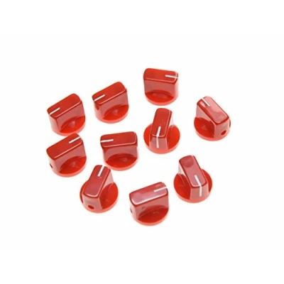 Imagen de Dopro Juego de 10 pomos pedal para guitarra, efecto AMP, rojo