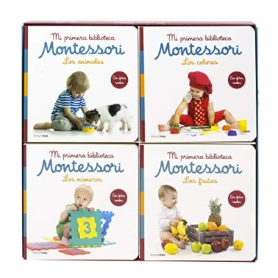 Imagen de Mi primera biblioteca Montessori: Los colores · Las frutas números animales
