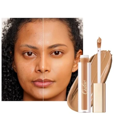 Imagen de Oulac corrector ojeras, mate alta cobertura, maquillaje mujer para, ojeras vegano 3.8ml, tono: Honey
