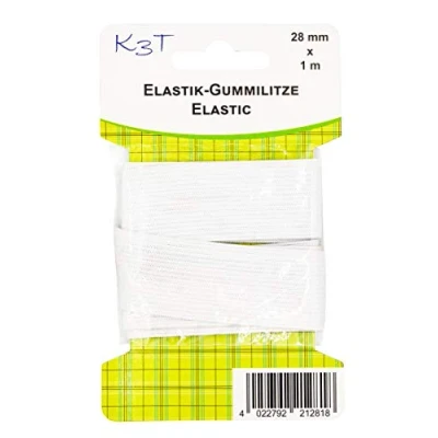 Imagen de K3T Cinta de Goma, Blanco, 28 mm x 1 m