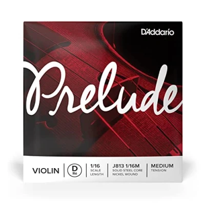 Imagen de D&#039;Addario Prelude Violin Single D String, 1/16 Scale, Medium Tension