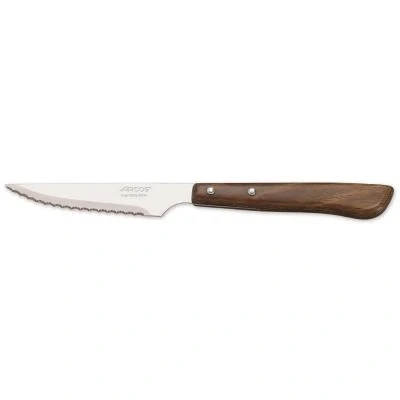 Imagen de Arcos Cuchillos de Mesa Cuchillo Chuletero Hoja Acero Inoxidable Nitrum 105 mm Mango Nylon Color Marrón