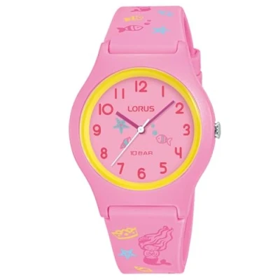Imagen de Lorus Reloj Infantil Cuarzo Plástico con Correa de Silicona, Rosa