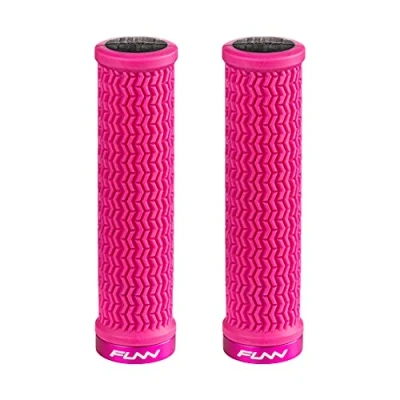 Imagen de Funn Holeshot Puños para Bicicleta de Montaña con Abrazadera Bloqueo Único, Ligeros y Ergonómicos Diámetro Interior 22 mm (Rosa)