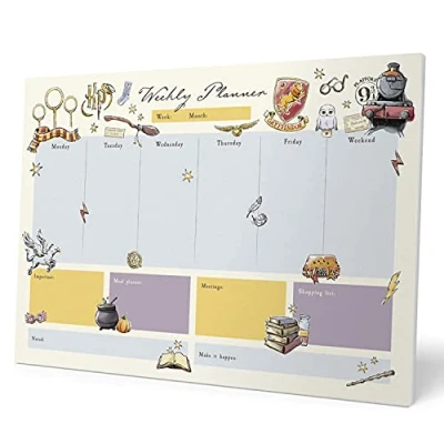 Imagen de Bloc Planificador semanal A3 Harry Potter Organizador Planning escritorio Material escolar y papeleria Producto con licencia oficial