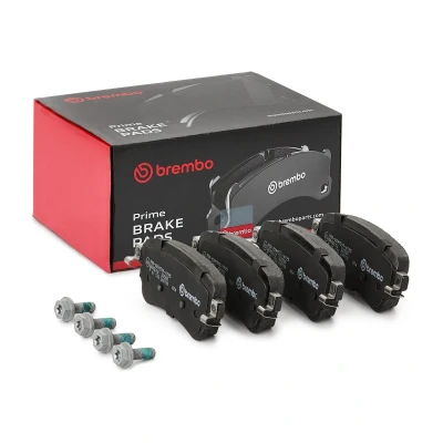 Imagen de BREMBO P 61 133 Juego de pastillas freno excl. contacto avisador desgaste Chapa antichirridos, con tornillos pinza sin accesorios
