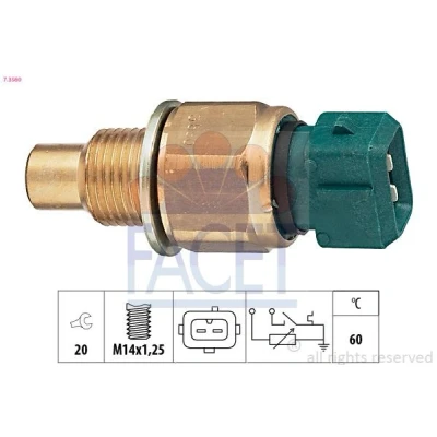 Imagen de FACET 7.3560 Sensor de Temperatura del Refrigerante Made in Italy OE Equivalent CITROËN: Jumper I Furgón, PEUGEOT: Boxer Furgón