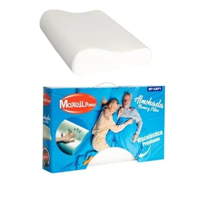 Imagen de MAXELLPOWER Almohada VISCOELASTICA Cervical Efecto Memoria VISCO Elastica Memory Pillow